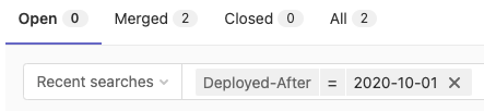 Filter MRs by a deploy date