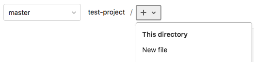 在当前文件夹中创建文件的新文件按钮。