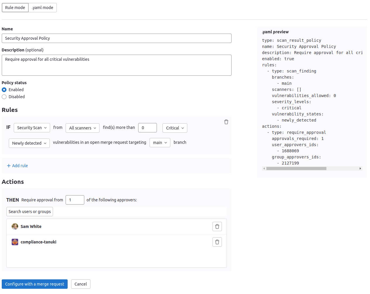 策略编辑器规则模式