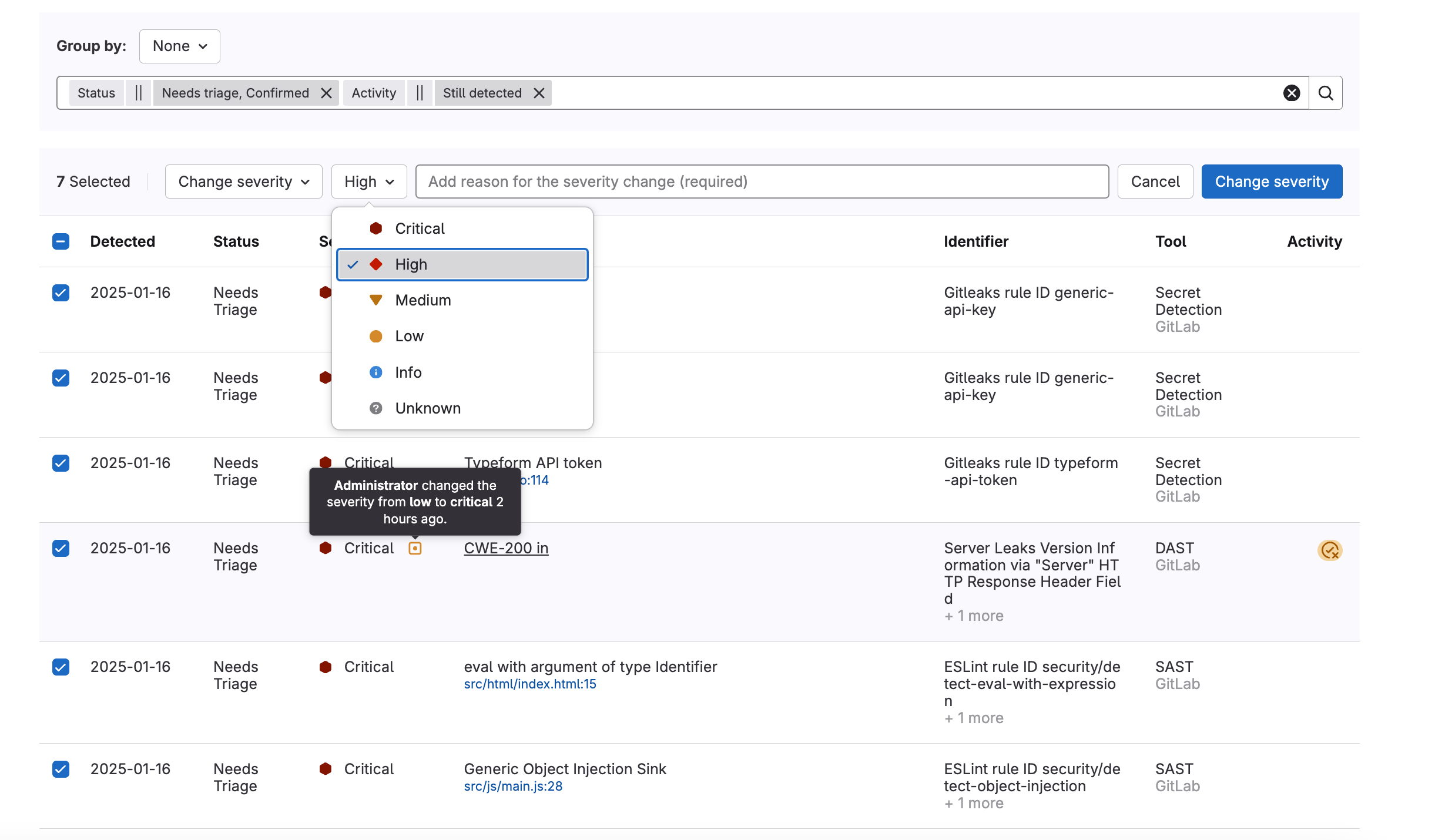漏洞严重性覆盖