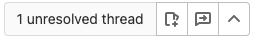 Count of unresolved threads