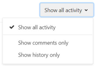 Show all activity