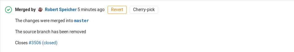 Cherry-pick merge request